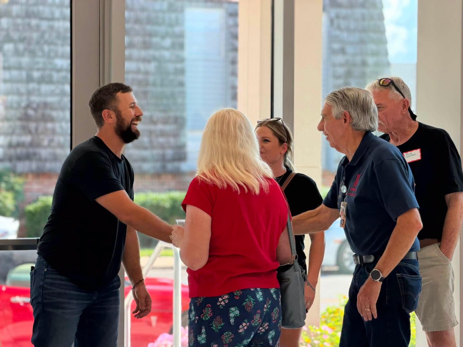 Members visiting at a Chamber event